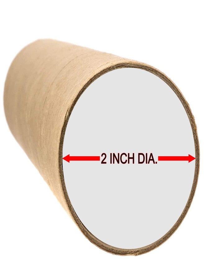 إمبرينت مغلفات بريدية أنبوبية مطبوعة، طولها 18 بوصة وقطرها 2 بوصة، عبوة من قطعتين، لون الأنابيب بني - Image 3