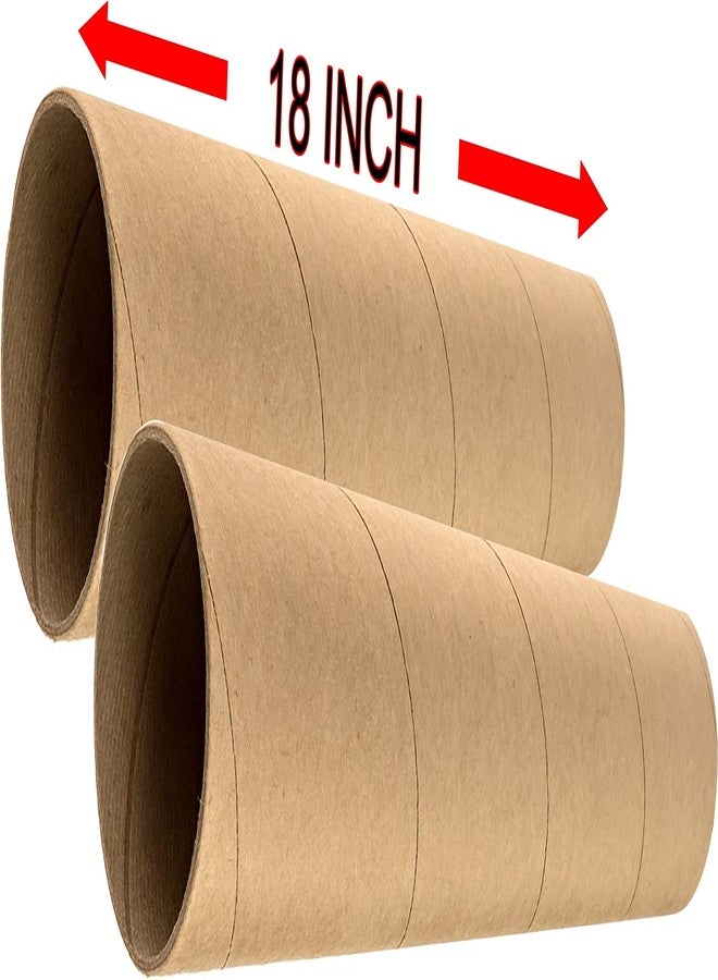 إمبرينت مغلفات بريدية أنبوبية مطبوعة، طولها 18 بوصة وقطرها 2 بوصة، عبوة من قطعتين، لون الأنابيب بني - Image 4