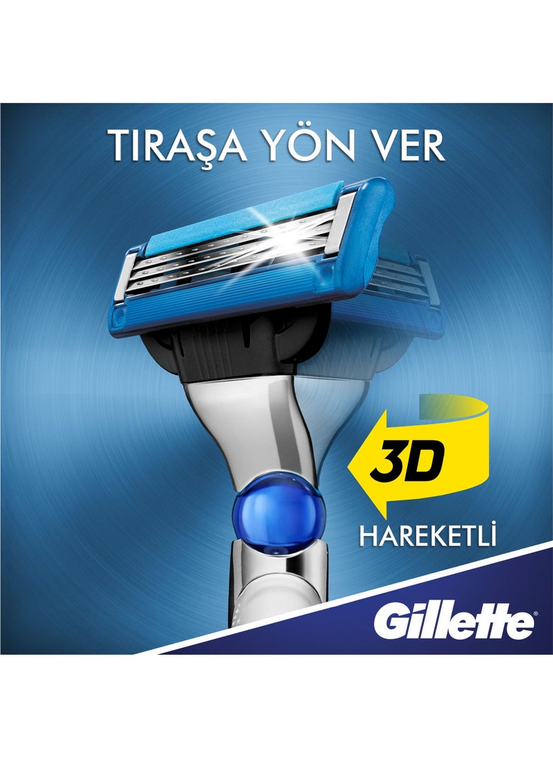 Gillette - Mach3 Turbo Shaver + 5 Spare Razor Blades National Set Special Package - Image 1
