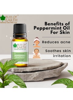 BLISS OF EARTH 100% Pure Peppermint Essential Oil 10ml  - Image 2