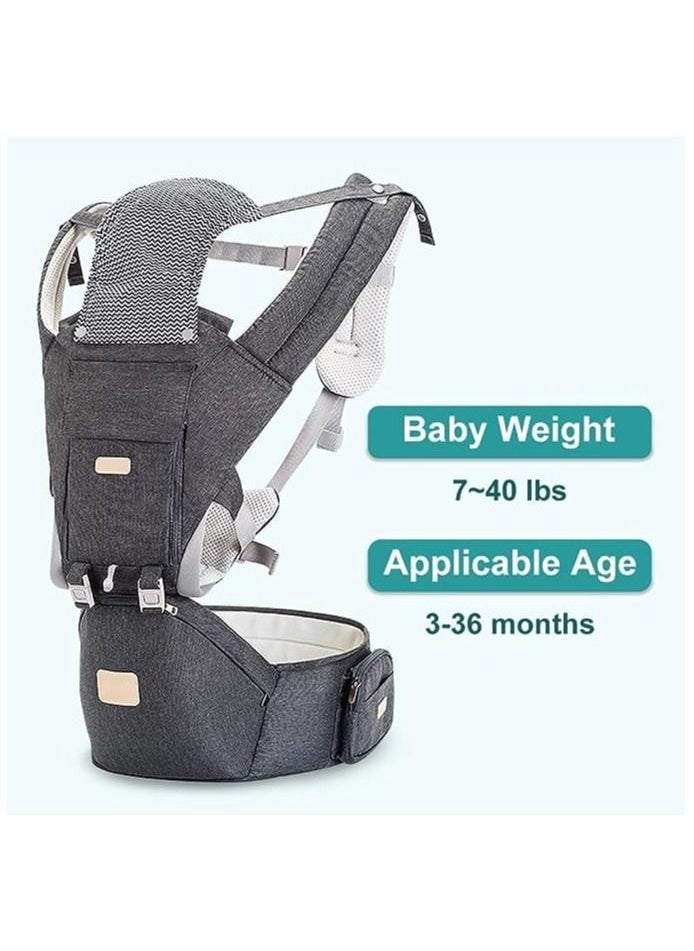 Baby Carrier Newborn to Toddler Multifunctional 6-in-1 Infant Hiking Backpack Carrier for All Seasons Baby Gifts Ergonomic Positions Baby Holder Face-in and Face-Out and Back Grey - pzsku/Z6AD4CDE57E02608BB039Z/45/_/1692763751/24ed32af-e2fc-4ea4-b877-ad9e8ad7cf17