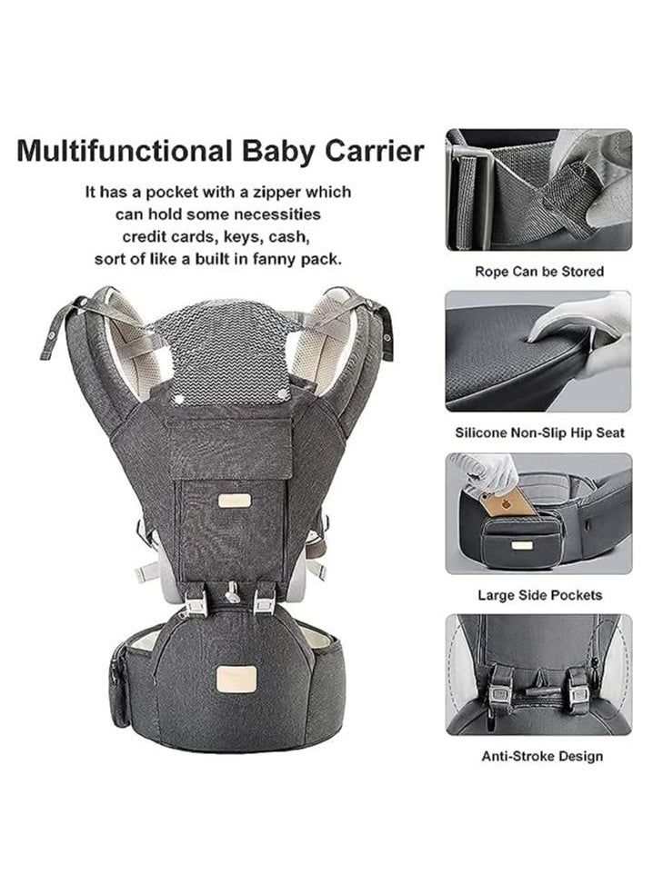 Baby Carrier Newborn to Toddler Multifunctional 6-in-1 Infant Hiking Backpack Carrier for All Seasons Baby Gifts Ergonomic Positions Baby Holder Face-in and Face-Out and Back Grey - pzsku/Z6AD4CDE57E02608BB039Z/45/_/1692763751/55c28622-74f2-4269-a313-4a016078381e