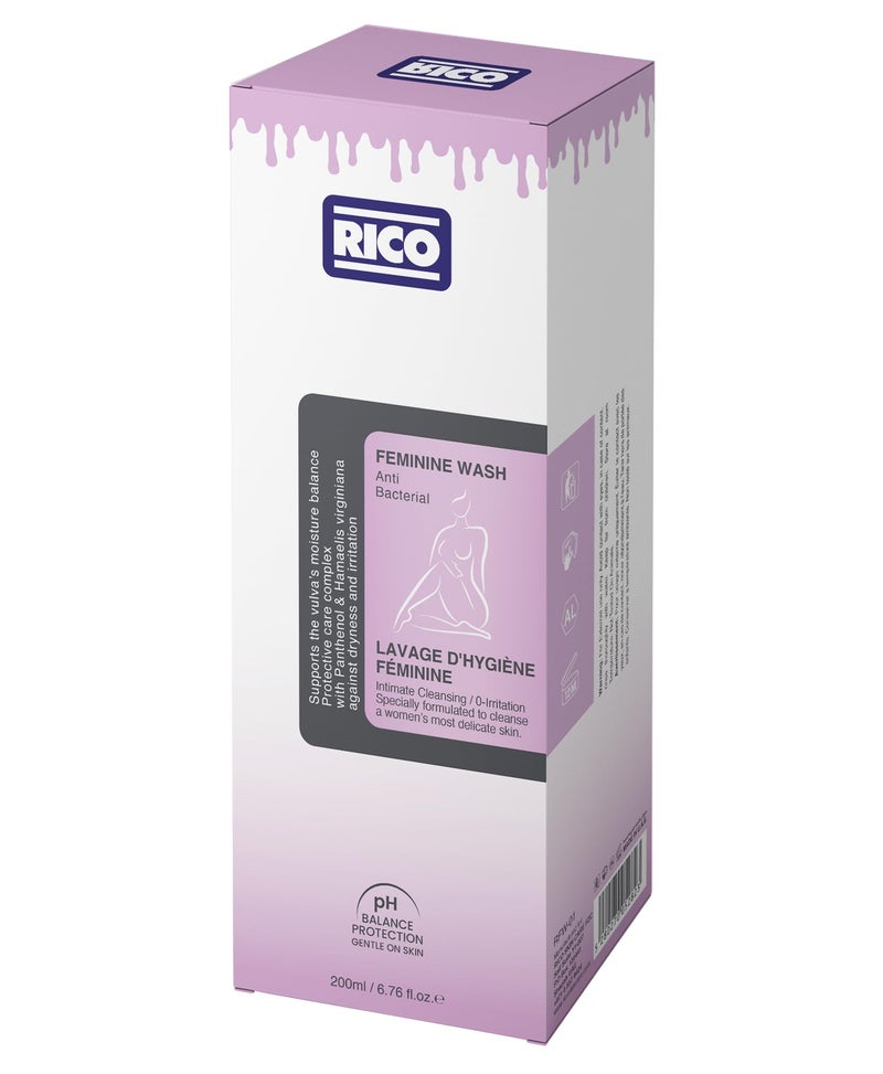ريكو RICO Natural Intimate Foam Wash for Women with Lavender Extract, pH-Balanced, 200ml - Image 2