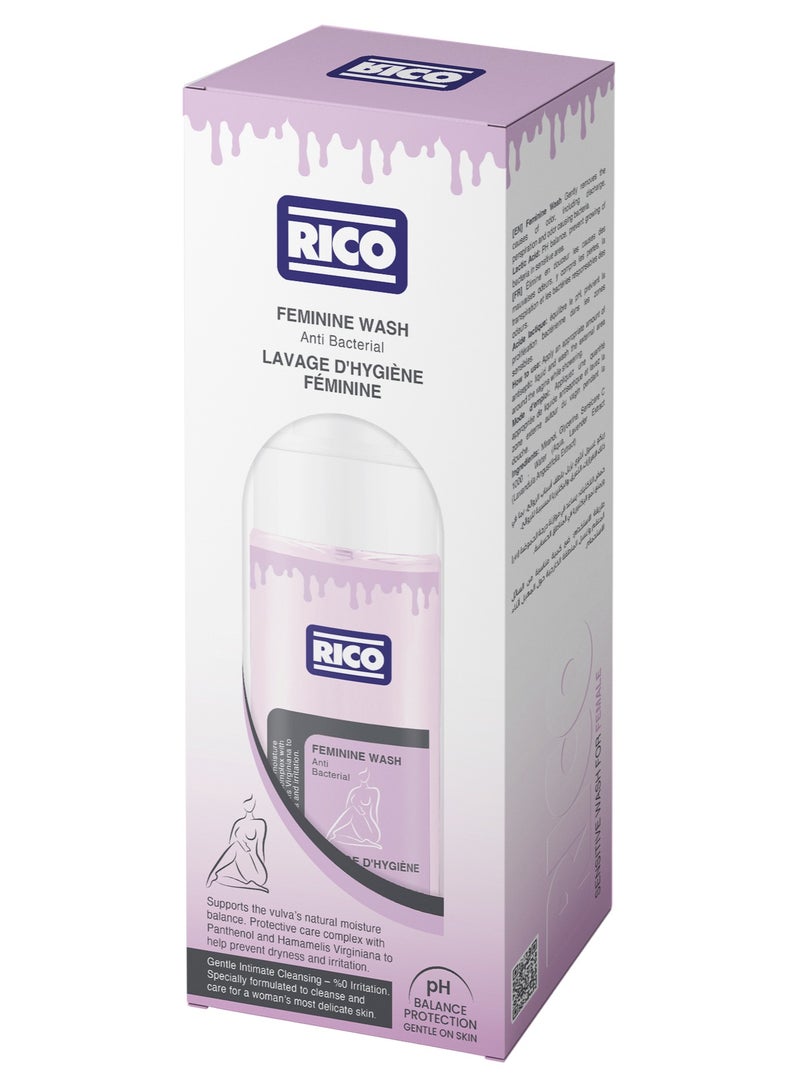 RICO Natural Intimate Foam Wash for Women with Lavender Extract, pH-Balanced, 200ml - Image 3