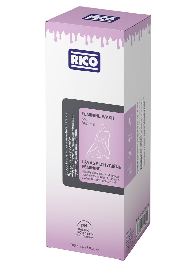 RICO Natural Intimate Foam Wash for Women with Lavender Extract, pH-Balanced, 200ml - Image 4
