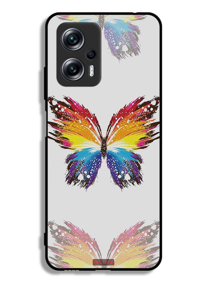 Tolwak Xiaomi Poco X4 GT Protective Case Cover Digital Art Simple Background Minimalism Butterfly - Image 2