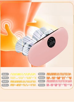 XiuWoo Portable Cordless Heating Pad, Electric Waist Belt Device, Fast Heated Pad, Back or Belly Heating Pad, Belt Massage with 4 Heat Levels, 8 Massage Modes, LED Display for Menstrual Cramps Relief  - Image 3
