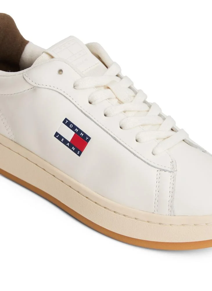 TOMMY JEANS Leather Archive Court Trainers