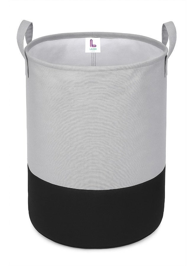 Lazer Large Foldable Round Laundry Bag – Grey - Image 1