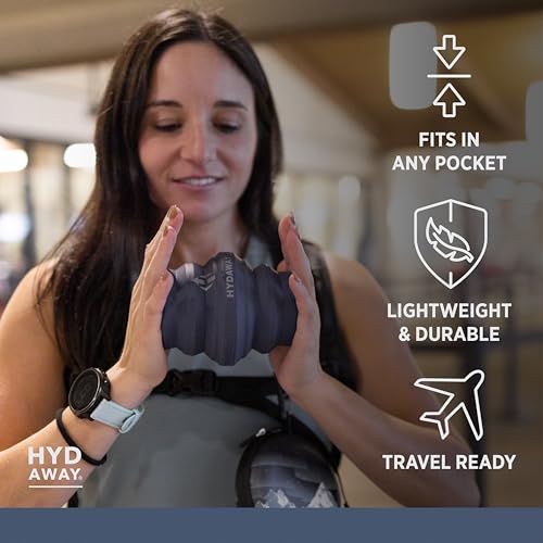HYDAWAY 17oz Collapsible Water Bottle - BPA-Free, Leakproof, Lightweight, and Space-Saving - Perfect for Travel, Hiking, and Everyday Hydration - Image 4