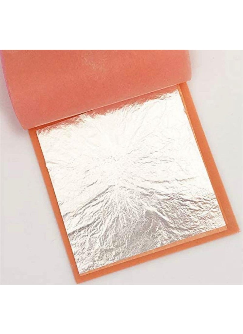 ASK VARK WALA ASK VARK WALA Chandi VarkEdible Silver Leaf Jumbo Sized 4X6 Inch SheetGerman Finest Silver Leaves for SweetsFace PackChandi ka Warq Glitters 150 Leaf 