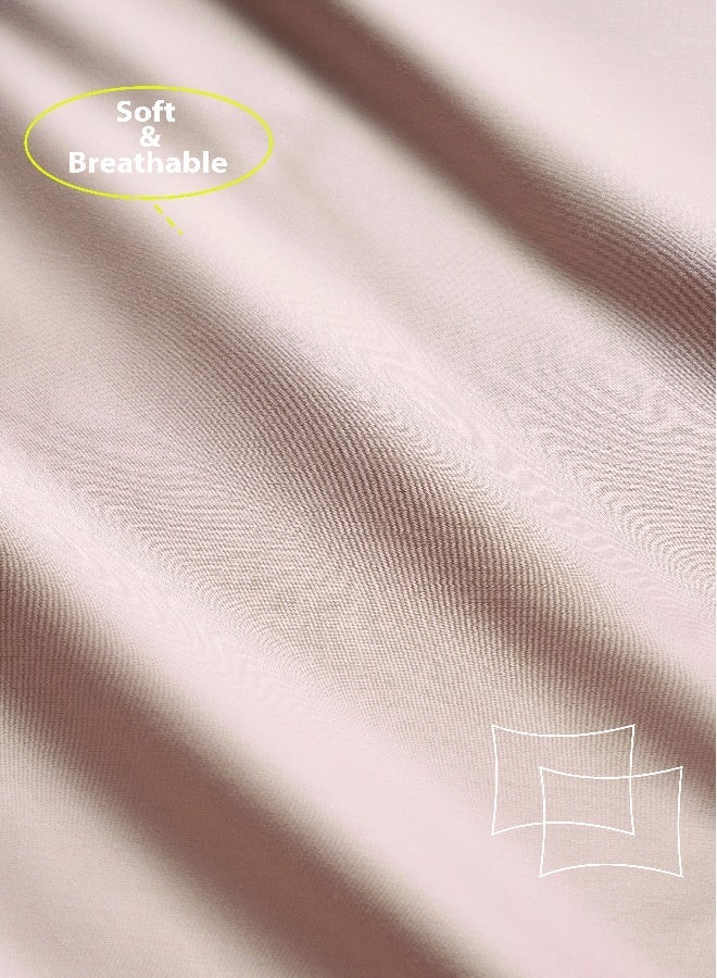 ايست من نون 2-Piece Oxford Pillowcase set | Soft 400 TC Sateen Cotton Material | 50 cm x 75 cm | Dusty Pink Color - Image 4