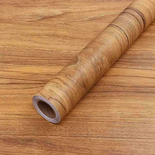 COSNIGHT ورق جدران بتصميم خشبي 15.7" × 393.7" قابل للإزالة واللصق ذاتي اللصق لتزيين الجدران لدواليب الأدراج ورفوف سهلة التنظيف - Image 1