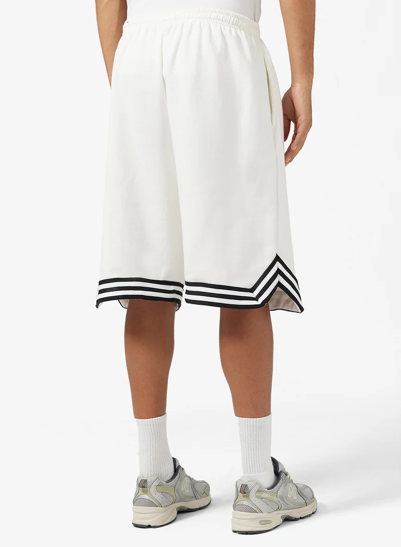 سفنتي فايف Oversized Striped Baggy Shorts