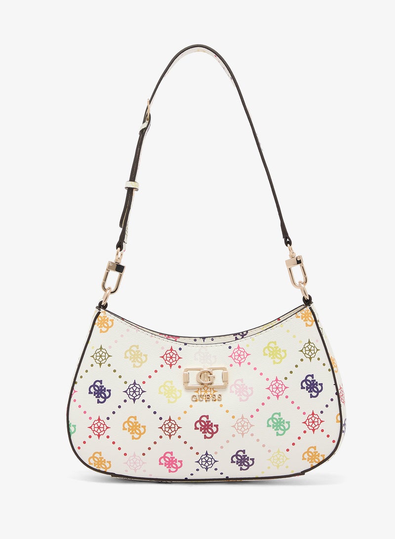 GUESS Emelie Logo Top Zip Shoulder Bag - Image 1