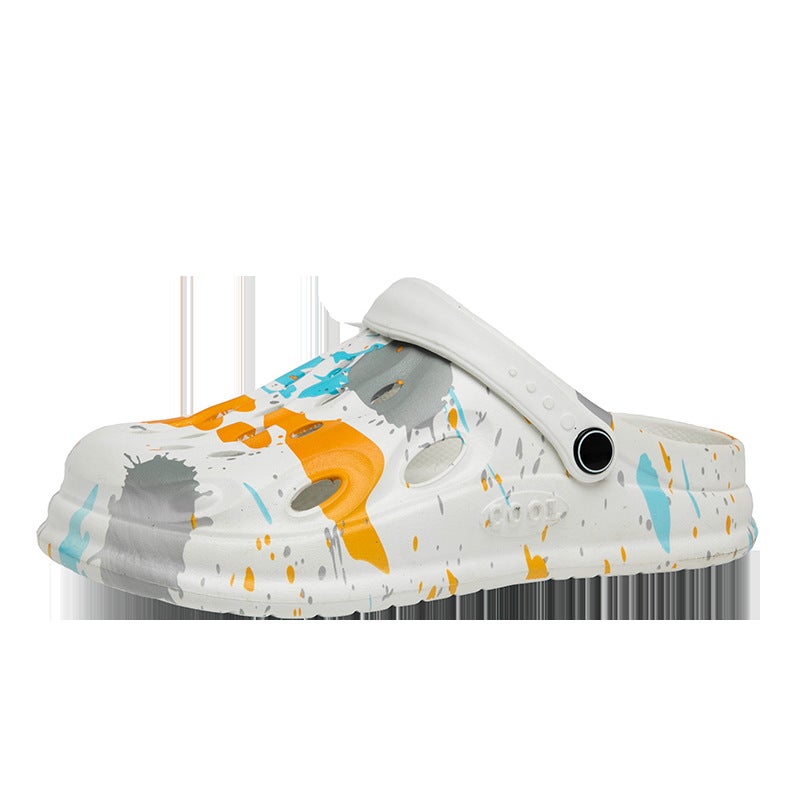 Outdoor Wear Baotou Slippers Internet Celebrity Shoes With Dung Feeling Hole Shoes Thick Sole Casual Sports Dual-Purpose Beach Shoes - Image 1
