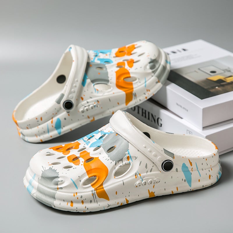 Outdoor Wear Baotou Slippers Internet Celebrity Shoes With Dung Feeling Hole Shoes Thick Sole Casual Sports Dual-Purpose Beach Shoes - Image 4