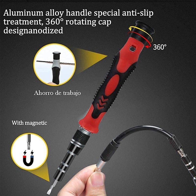 AARKRI SALES 115 in 1 Interchangeble Multipurpose Mini Screwdriver Set Magnetic Slot Wrench Bits Repair Tools Kit Set Combination Screwdriver Set for Home Appliance Laptop Mobile Computer - Image 3