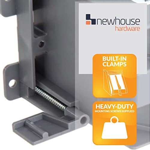 Newhouse Hardware 1-Gang PVC Old Work Electrical Outlet Box (12-Pack) | 14 cu. in. Plastic Junction Box for Switches, GFCI, or Duplex Receptacle Outlet | Old Work Electrical Box for Home Improvement - Image 4