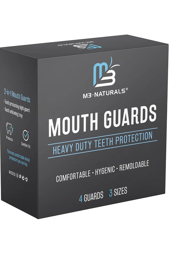 Mouth Guard for Grinding & Clenching Teeth BPA Free 4 Guards for Adults & Kids Dental Guards Bite Guards Night Guards for Teeth Grinding Teeth Grinding Mouth Guard for Sleep by M3 Naturals - pzsku/Z6AD57D59B298828B9605Z/45/_/1734787909/407d934d-b8c0-4d75-8ee5-352cf97bf2bb