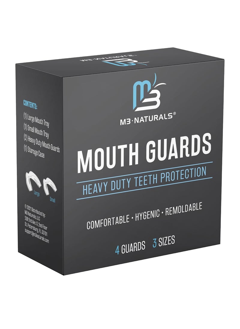 Mouth Guard for Grinding & Clenching Teeth BPA Free 4 Guards for Adults & Kids Dental Guards Bite Guards Night Guards for Teeth Grinding Teeth Grinding Mouth Guard for Sleep by M3 Naturals - pzsku/Z6AD57D59B298828B9605Z/45/_/1734787910/4c512967-f9eb-46e6-98e5-f2f61148353b