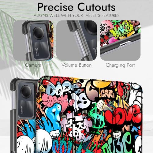Robustrion Cover for Redmi Pad SE 11 inch Cover Case, Trifold Flip Stand Cover Case for Redmi Pad SE 11 inch Tablet [Auto Sleep/Wake Support] - Hippy - Image 4