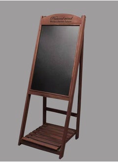 LINGWEI Chalkboard Wooden Foldable Black Board Hand Writing Chalk Board with Flower Pot Holder Notice Board Outdoor Display Stand For Home  - Image 3