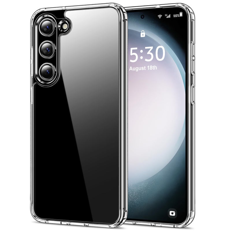 HOOMIL Case for Samsung Galaxy S23 5G (ONLY, Not Fit Plus, FE, Ultra), Non-Yellowing, Drop Protection, Anti-Scratch Transparent Hard Back Phone Cover - Crystal Clear - Image 1