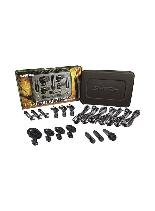 Shure PG ALTA, 7-Piece Drum Microphone Kit, For Professional Studio Recording, Portable & Versatile, Durable Construction, Black PGADRUMKIT7 Black - Image 1