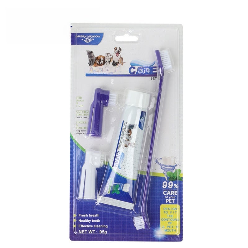Pet Dental Care Kit for Cats  Dogs Vanilla flavor