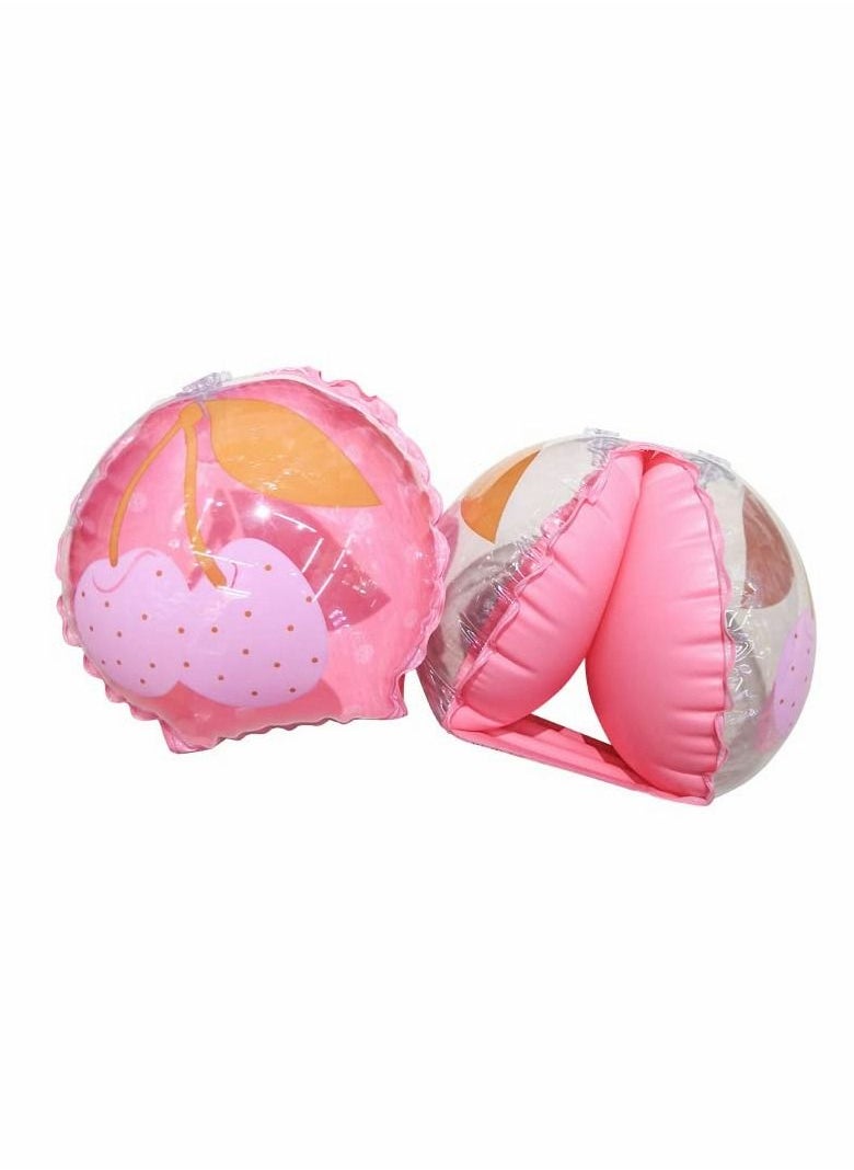 Y&D Children's Inflatable Swimming Float Sleeves, Cartoon Armbands, Pool Water Sports Learning Training Teaching Aids, Seaside Toys, Arm. (pink)  - Image 2