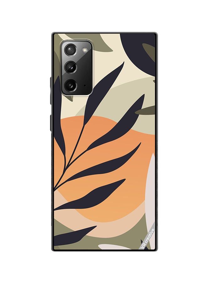 VR CREATIVE Protective Case Cover For Samsung Galaxy Note20 5G Leaf Tropical Design Multicolour - Image 1