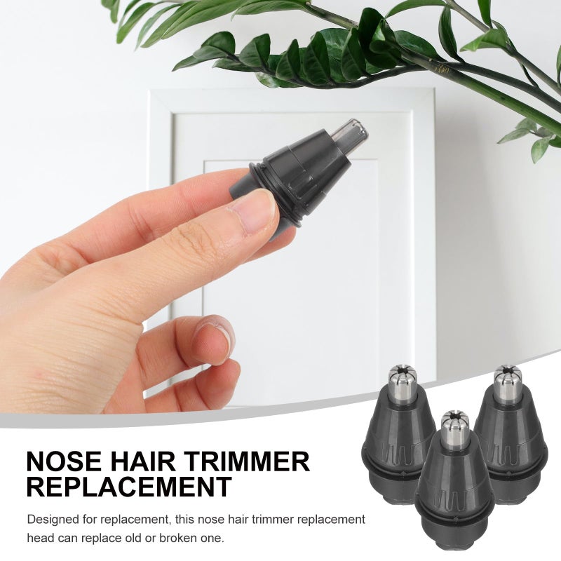 Replacement Heads for Nose Hair Trimmer 3 Pack Waterproof Precision Grooming Accessories - Image 4