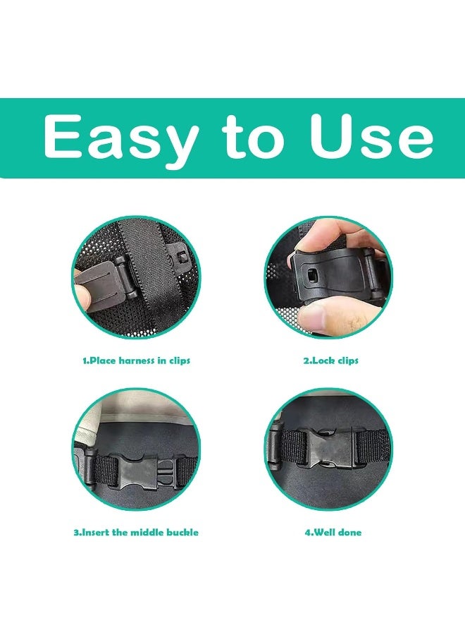 LiXiongBao LiXiongBao 2 Pcs Seat Chest Harness Clip, Anti Escape Car Seat Strap Baby Harness Chest Clip, Baby Anti-Slip Safety Strap, for Car Seats, Strollers, High Chairs, Baby Carrier, Schoolbags - Image 3
