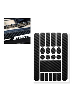 1Sheet Bicycle Chainstay Stickers, Black, Chainstay Frame Protector scratch-resistant sticker Bike Protective Tape Guard for Road Bike