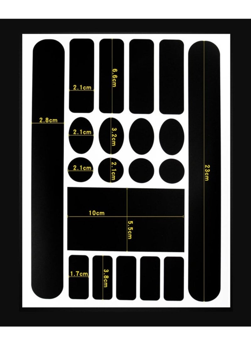 Generic - 1Sheet Bicycle Chainstay Stickers, Black, Chainstay Frame Protector scratch-resistant sticker Bike Protective Tape Guard for Road Bike - Image 1