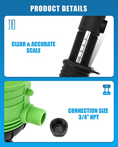 NEWTRY 0.4%-4% Fertilizer Injector for Drip Irrigation 1:250 to 1:25 Adjustable Water Powered Dosing Pump 3/4" NPT - Image 5