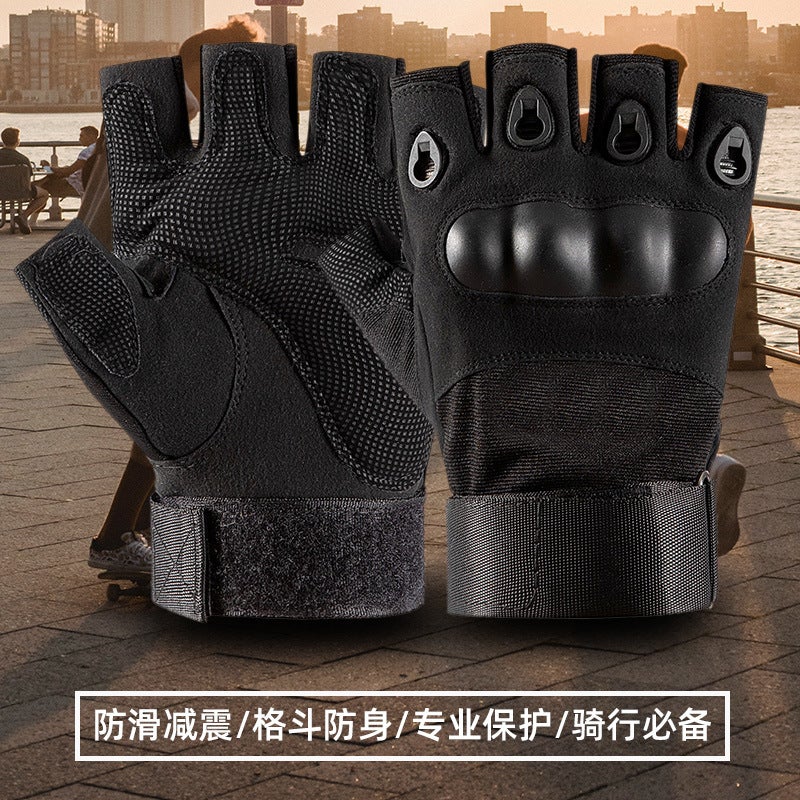 Tactical Gloves Men'S Non-Slip Wear-Resistant Hard Shell Protective Military Fans Combat Outdoor Training Riding Gloves Manufacturers - Image 2
