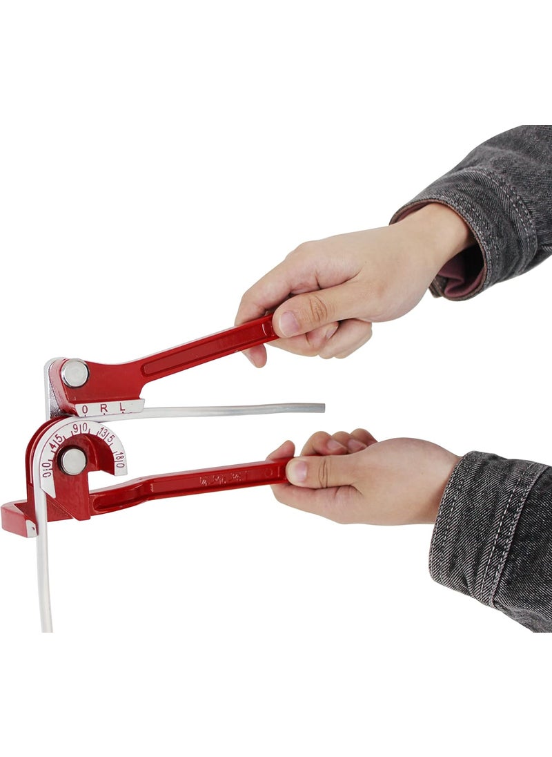 Maxworks MaxWorks 50557 3 Size 14 516 38 180 Degree Aluminum Tube Bender Lever for Water Gas Brake Line and Pipe Applications Red  - Image 1