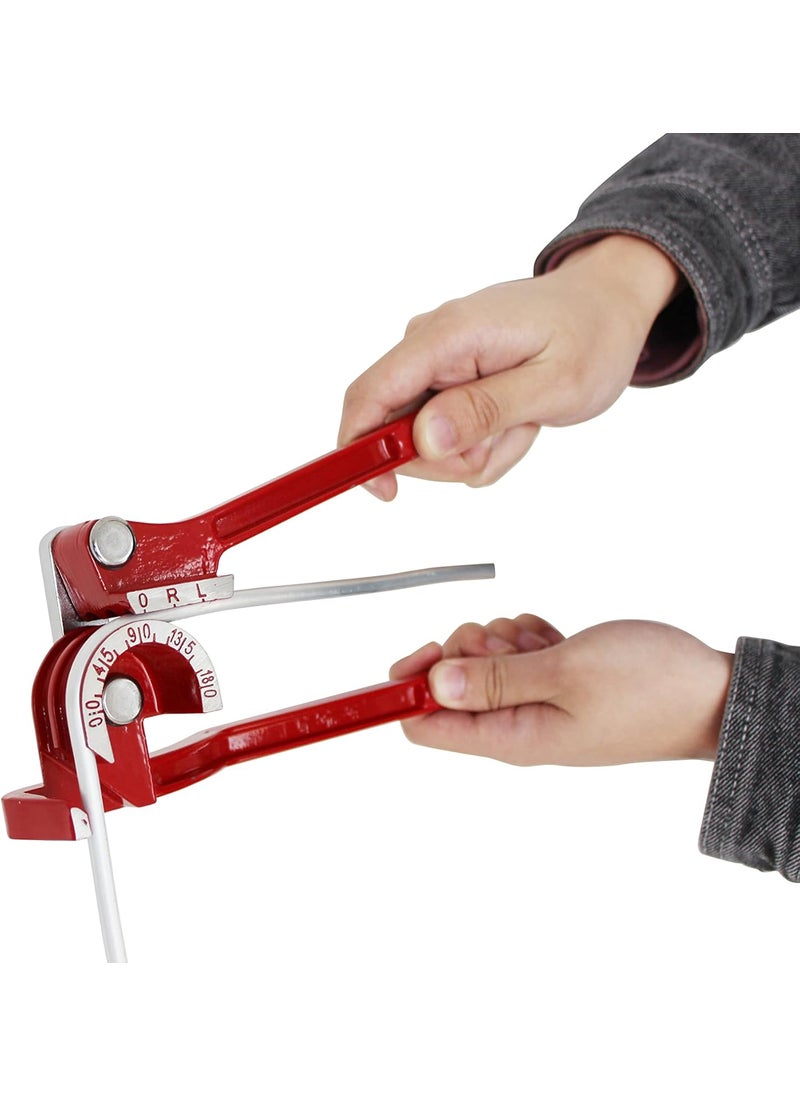 Maxworks MaxWorks 50557 3 Size 14 516 38 180 Degree Aluminum Tube Bender Lever for Water Gas Brake Line and Pipe Applications Red  - Image 5