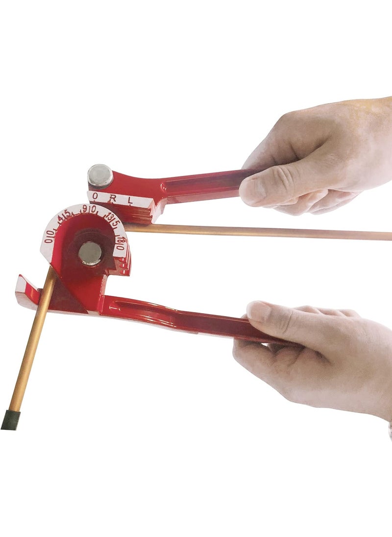 Maxworks MaxWorks 50557 3 Size 14 516 38 180 Degree Aluminum Tube Bender Lever for Water Gas Brake Line and Pipe Applications Red  - Image 3