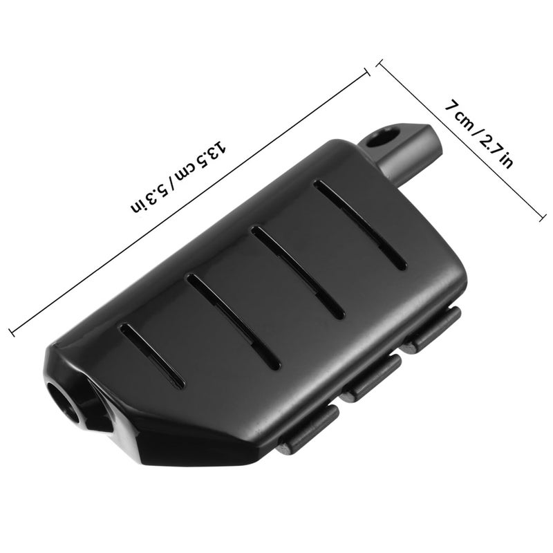 Black Chrome Plated Aluminum Motorcycle Foot Pegs Pair For Cruiser Sport And Off Road Bikes - Image 3