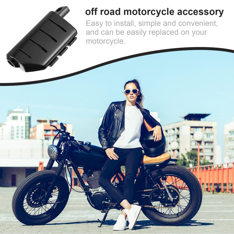 Black Chrome Plated Aluminum Motorcycle Foot Pegs Pair For Cruiser Sport And Off Road Bikes - Image 5