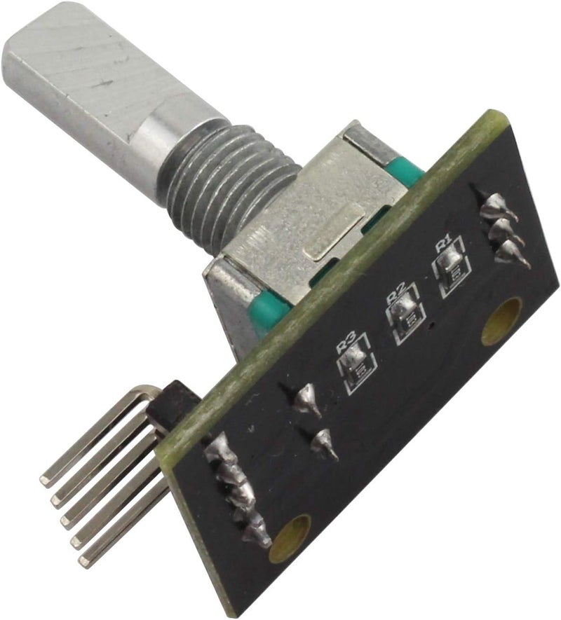 Tegg 2 PCS KY-040 360 Degree Rotary Encoder Module Brick Sensor clickable Switch with Knob Cap for Arduino - Image 4