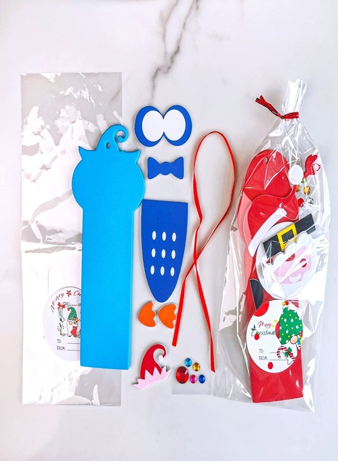Winlyn 24 Sets Christmas Craft Kits Winter Crafts DIY Christmas Ornaments Art Sets Snowman Reindeer Pine Tree Owl Penguin Christmas Foam Stickers Arts and Crafts for Kids Holiday Classroom Activities - Image 5