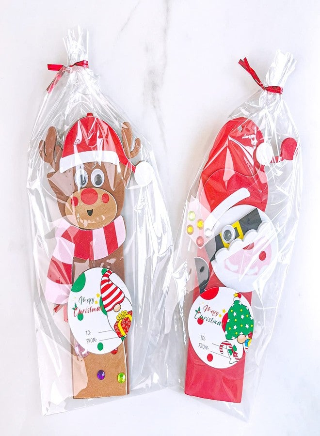 Winlyn 24 Sets Christmas Craft Kits Winter Crafts DIY Christmas Ornaments Art Sets Snowman Reindeer Pine Tree Owl Penguin Christmas Foam Stickers Arts and Crafts for Kids Holiday Classroom Activities - Image 3