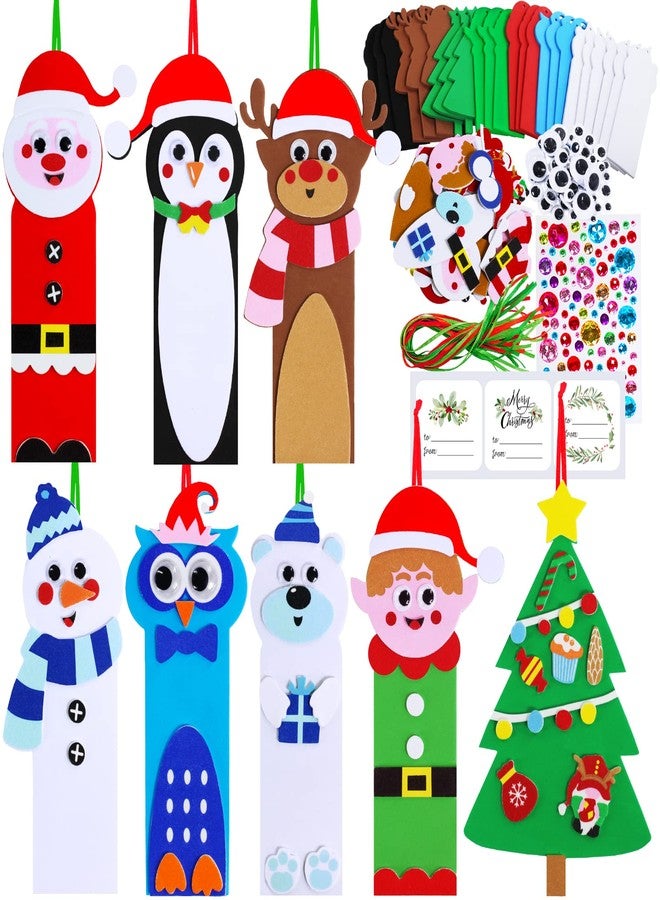 Winlyn 24 Sets Christmas Craft Kits Winter Crafts DIY Christmas Ornaments Art Sets Snowman Reindeer Pine Tree Owl Penguin Christmas Foam Stickers Arts and Crafts for Kids Holiday Classroom Activities - Image 1