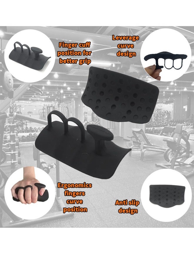 YEADMAL Anti-Slip Workout Grips,New Silicone Gym Grips Deadlifts Palm Protection Gloves for WeightLifting, Dumbbell, Deadlift, Gym Training and Exercise for Men Women.  - Image 2