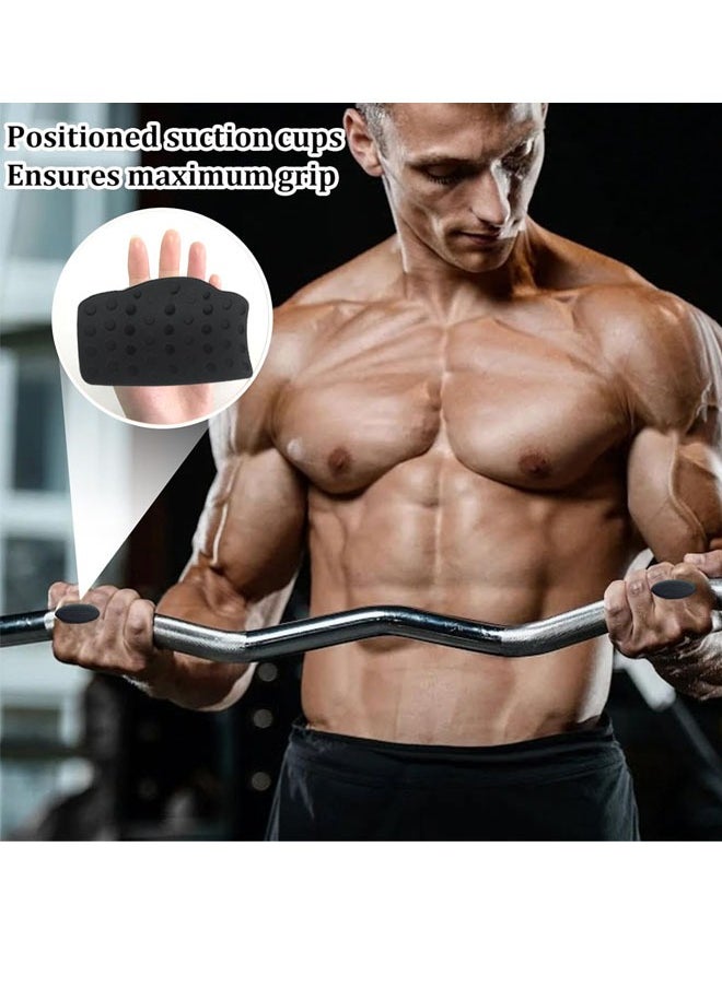 YEADMAL Anti-Slip Workout Grips,New Silicone Gym Grips Deadlifts Palm Protection Gloves for WeightLifting, Dumbbell, Deadlift, Gym Training and Exercise for Men Women.  - Image 4