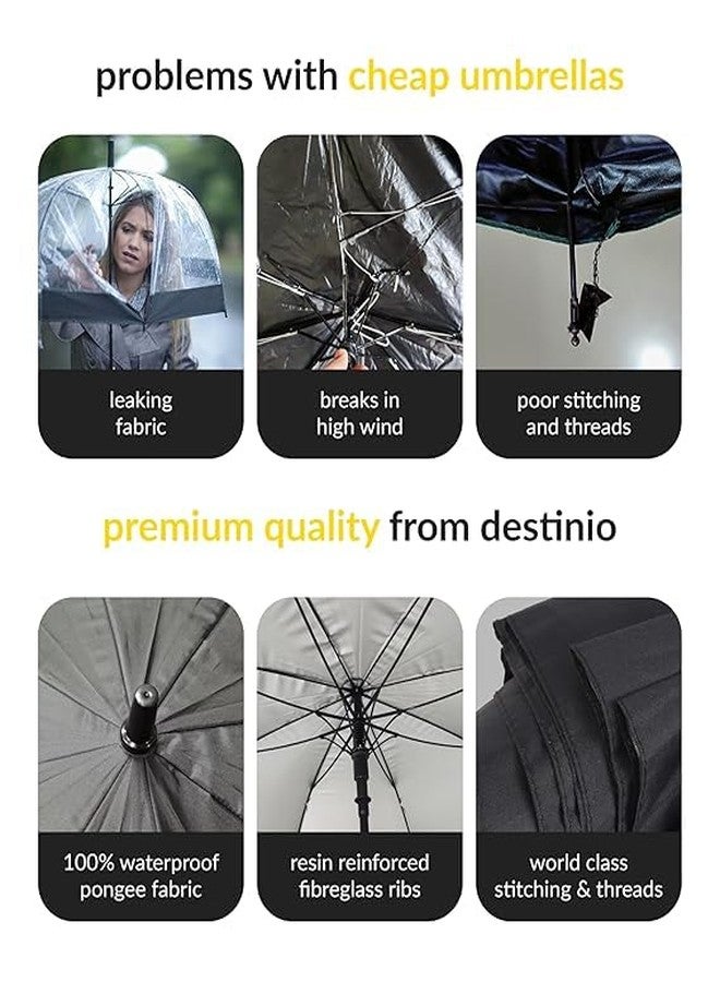 SELOME 54-Inch Big Umbrella for Rain - Auto Open, Windproof Travel Umbrella with UV Protection - Compact & Lightweight for Men & Women - Large Canopy, All-Weather Protection - Image 3